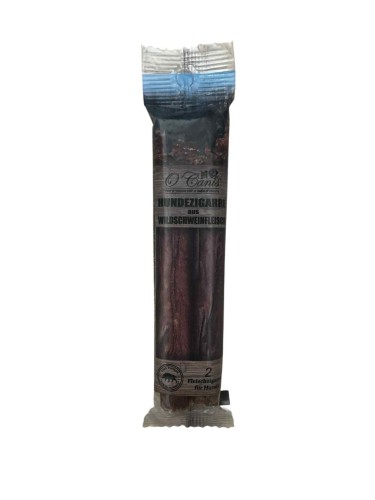 O'Canis Oryginalne cygara z dzika 2szt. 100% naturalny przysmak dla psa. Bogate w białko, bez dodatków. Idealne dla alergików, wspiera stawy i skórę. Zdrowa przekąska dla każdego psa.