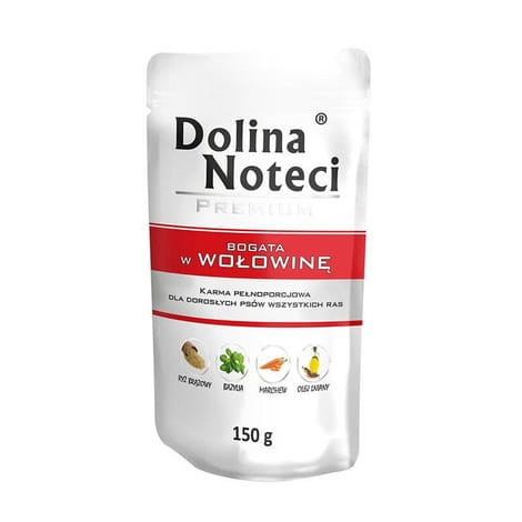 Dolina Noteci Premium Bogata w Wołowinę mokra karma dla psa 150g