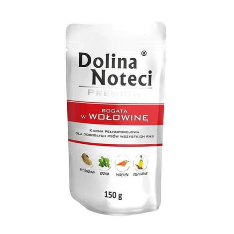 Dolina Noteci Premium Bogata w Wołowinę mokra karma dla psa 150g