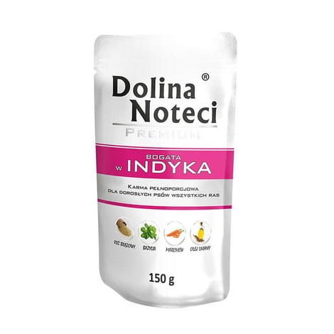 Dolina Noteci Premium Bogata w Indyka mokra karma dla psa 150g