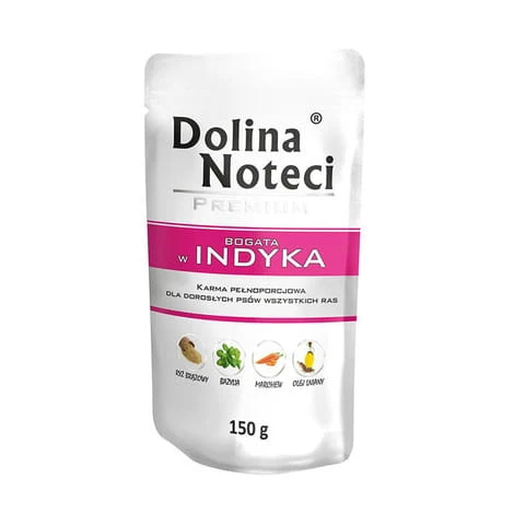 Dolina Noteci Premium Bogata w Indyka mokra karma dla psa 150g