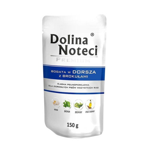 Dolina Noteci Premium Bogata w Dorsza z Brokułami mokra karma dla psa 150g