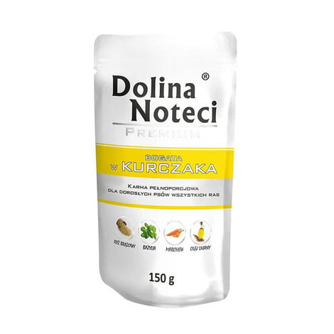 Dolina Noteci Premium Bogata w Kurczaka mokra karma dla psa 150g