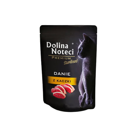 Dolina Noteci Premium Sterilised Danie z Kaczki mokra karma dla kota sterylizowanego 85g