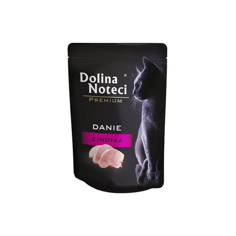 Dolina Noteci Premium Danie z Indyka mokra karma dla kota 85g saszetka