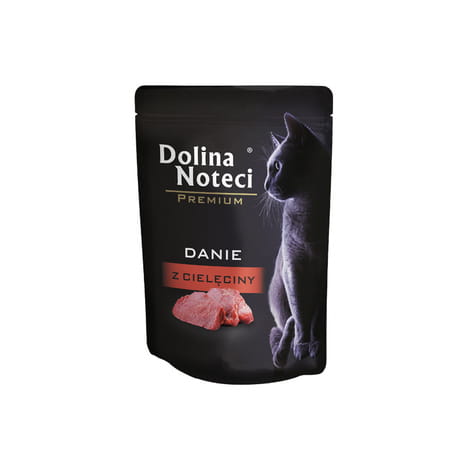 Dolina Noteci Premium Danie z Cielęciny mokra karma dla kota 85g saszetka