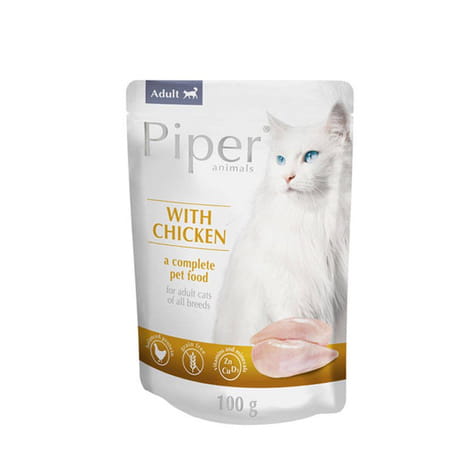 Piper Animals z Kurczakiem mokra karma dla kota 100g saszetka