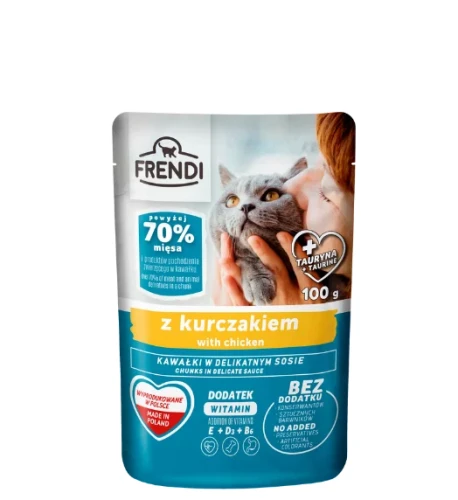 Frendi karma mokra dla kota kurczak 100g saszetka