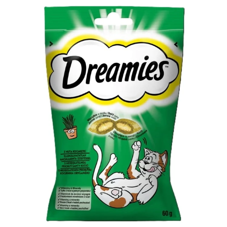 DREAMIES Przysmaki dla kota z Nutą Kocimiętki 60g opakowanie