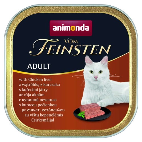 Animonda Vom Feinsten Adult z Wątróbką Kurczaka karma mokra dla kota 100g