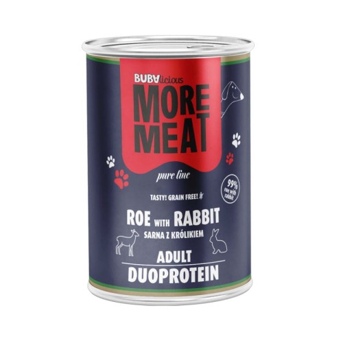 BUBAlicious More Meat Pure Line Sarna z Królikiem karma mokra dla psa 400g