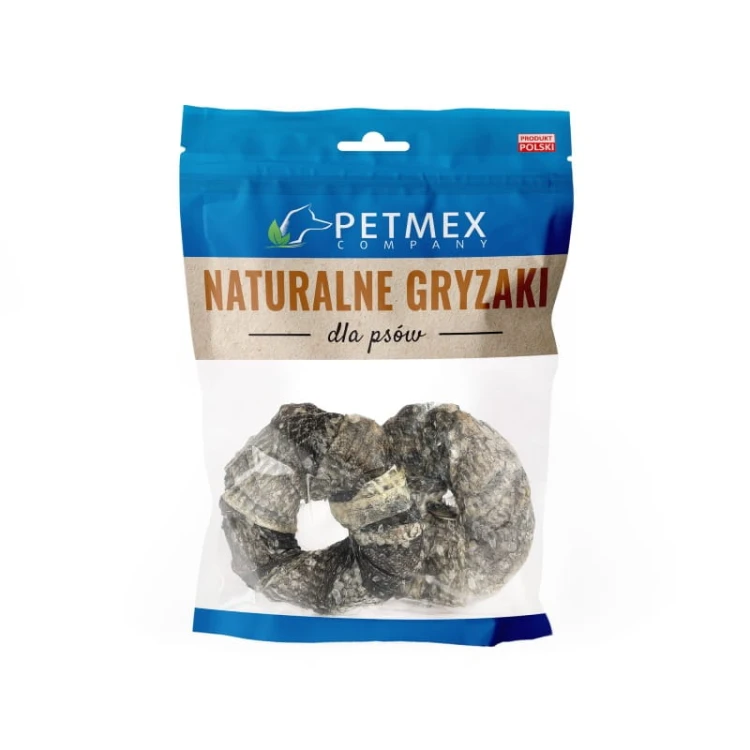 PETMEX skóra dorsza pierścienie 100 g naturalny gryzak dla psa