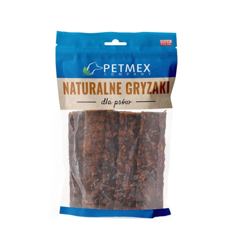 PETMEX paski z koniny – opakowanie 200g z przezroczystym frontem