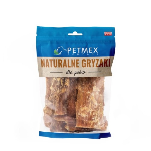 PETMEX ścięgno wołowe – opakowanie z widoczną zawartością ścięgien