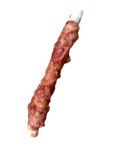 BuBu Pets gryzak ze skóry wołowej z kaczką 17 cm – naturalna przekąska dla psa