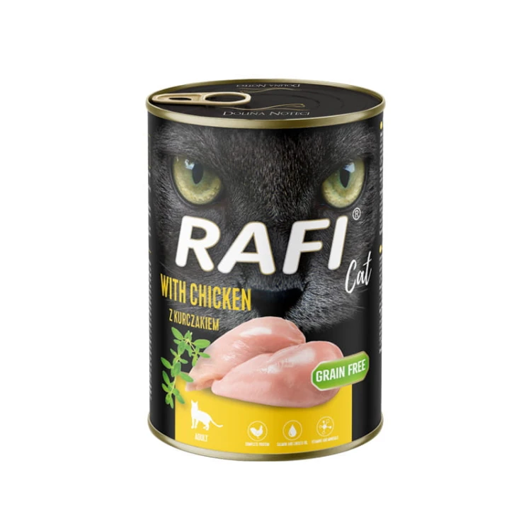 Rafi mokra karma dla kota dorosłego z kurczakiem puszka 400 g