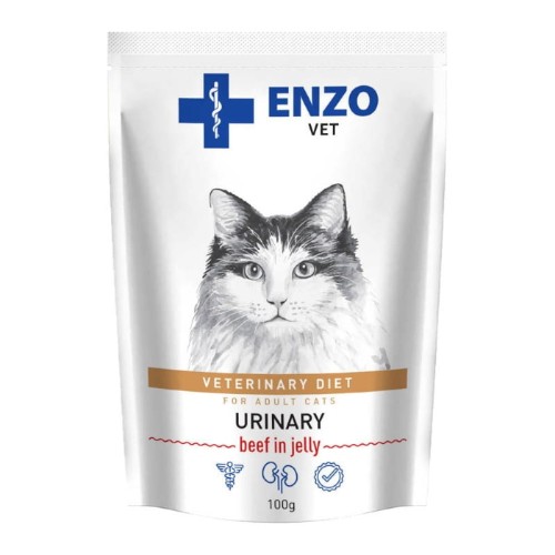enzo vet urinary z wołowiną w galaretce dla kotów opakowanie 100g