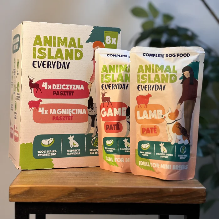 animal-island-zestaw-pasztetow-z-dziczyzny-i-jagnieciny-dla-psow-mini-8x150g-opakowanie