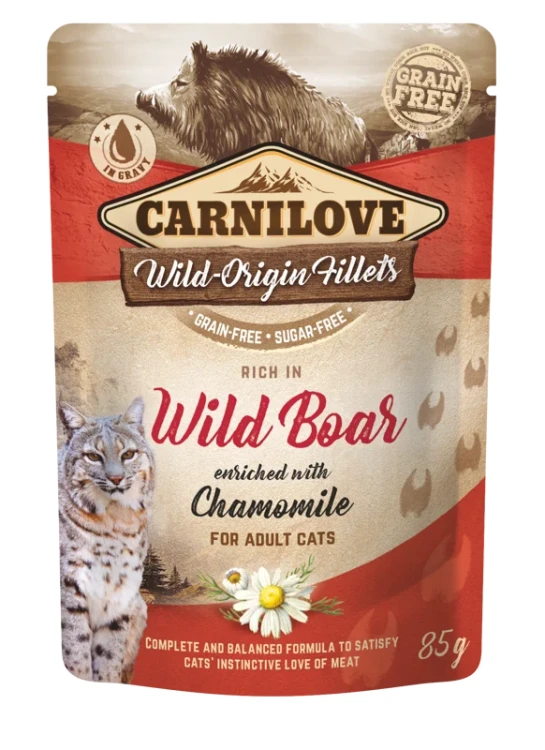 Carnilove Wild Boar &amp; Chamomile – bezzbożowa karma z rumiankiem