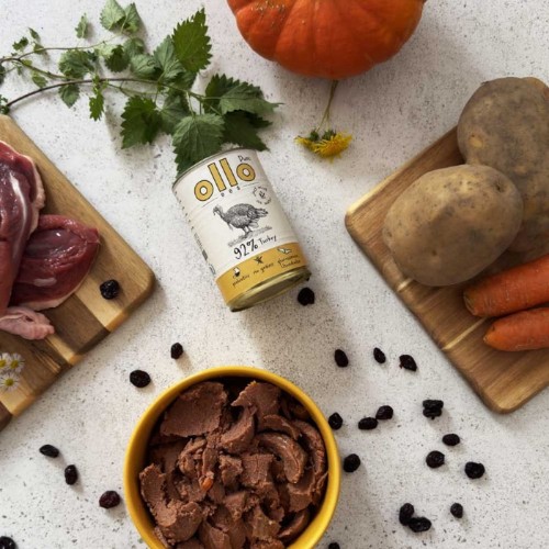 Ollo Pure Indyk – karma mokra z indykiem dla psa, składniki naturalne