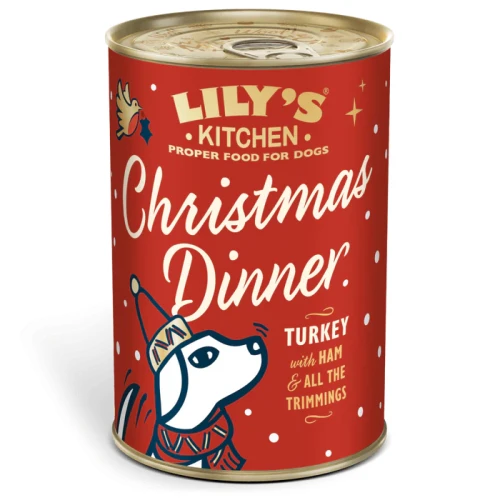 Christmas Dinner Lily’s Kitchen – puszka karmy z indykiem i szynką dla psa