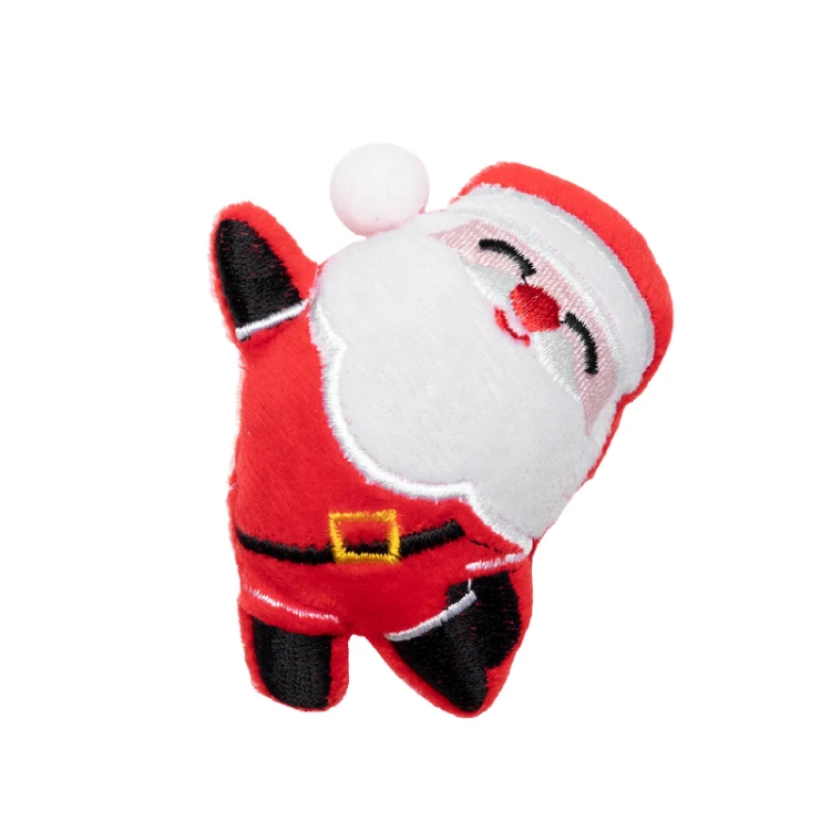 Świąteczny pluszak dla kota – miękki Mikołaj z kocimiętką