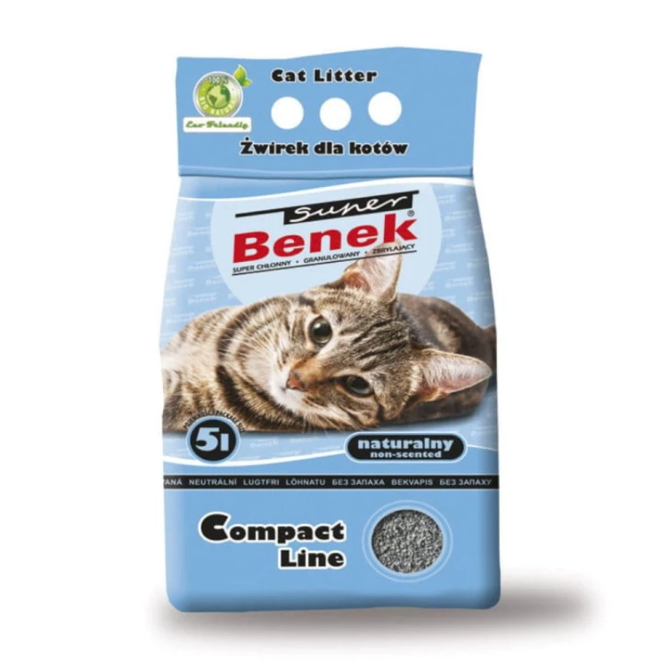 Super Benek Compact Line naturalny 5 l – opakowanie żwirku