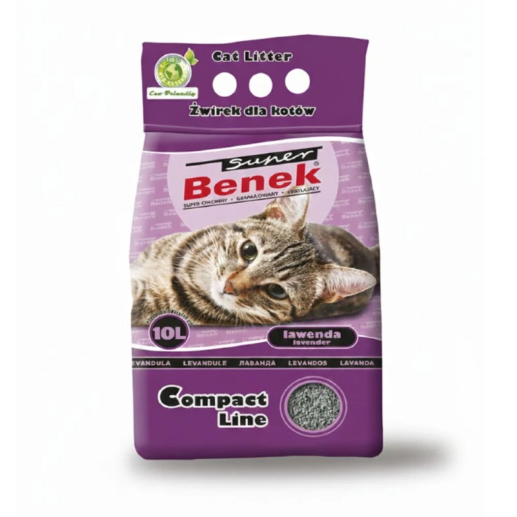 Super Benek Compact Line Lawenda – opakowanie żwirku dla kota