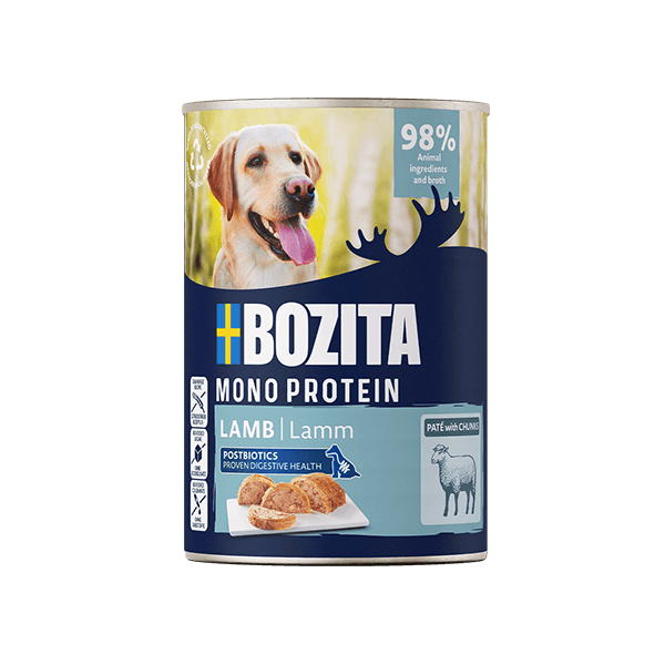 Bozita Dog Monoprotein Pate Jagnięcina - karma mokra dla psa 800 g – puszka z karmą