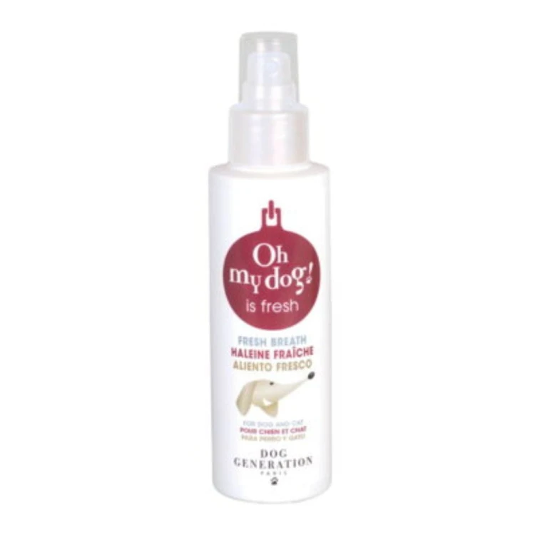 Oh My Dog! is Fresh – spray na świeży oddech psa 125 ml w butelce z atomizerem