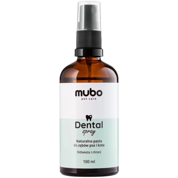 Mubo Dental Spray 100 ml – ujęcie produktu w butelce z atomizerem