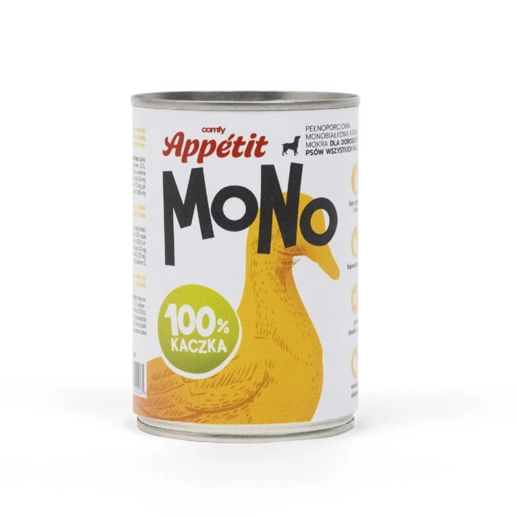 Comfy Appetit Mono Kaczka karma mokra dla psa puszka 400 g