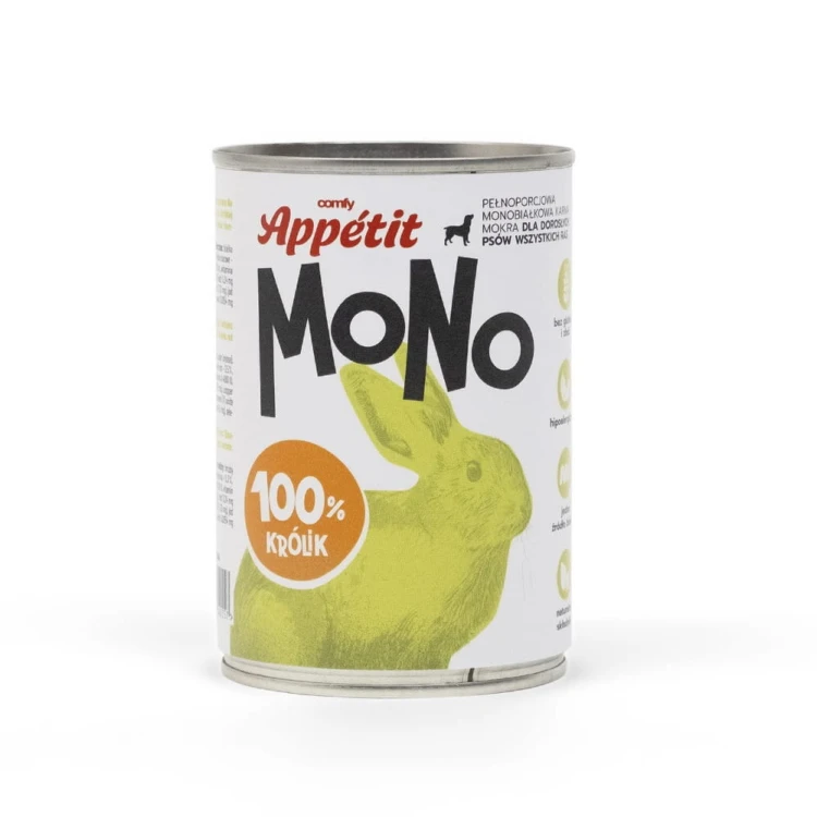 Comfy Appetit Mono Królik karma mokra dla psa puszka 400 g