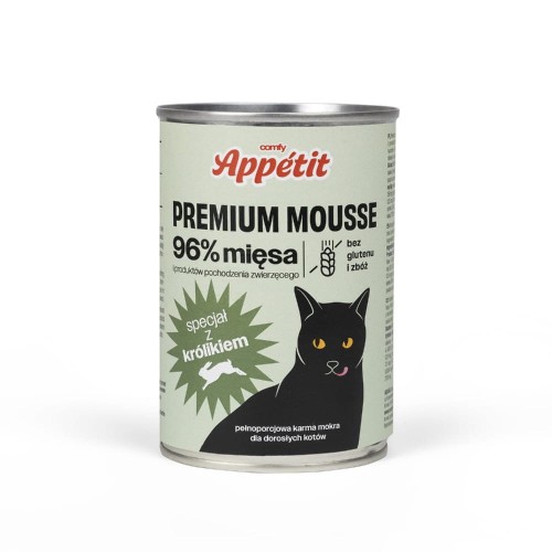 Comfy Appetit Premium Mousse Królik karma mokra dla kota w puszce 400 g