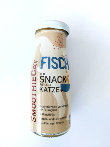 SmoothieCat Przysmak Płynny dla Kota – Ryba 150 ml, butelka produktu