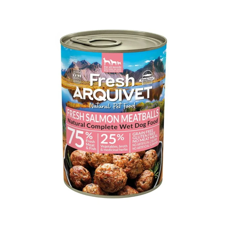 Puszka Arquivet Fresh Salmon Meatballs dla psa