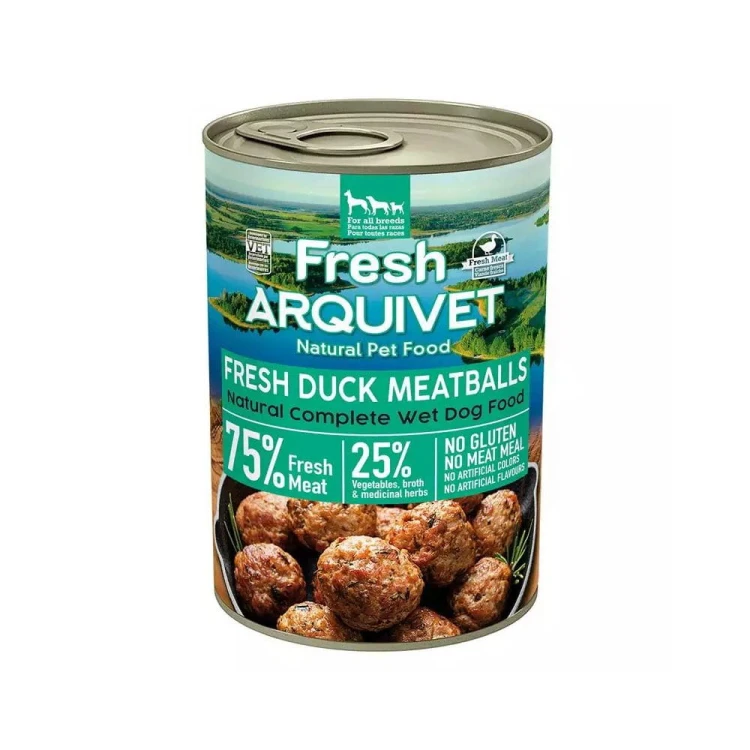 Arquivet Fresh klopsiki z kaczką batatem i pomarańczą mokra karma dla psa 400 g – puszka produktu