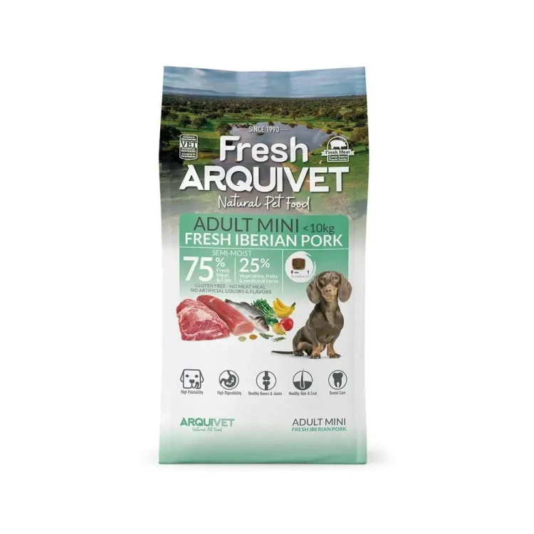 Arquivet Fresh Mini półwilgotna karma dla psów małych ras wieprzowina iberyjska opakowanie 1 kg