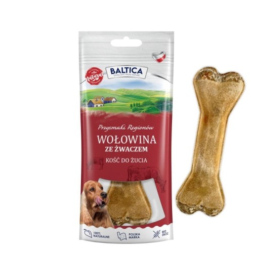 BALTICA kość do żucia wołowa ze żwaczem opakowanie i gryzak