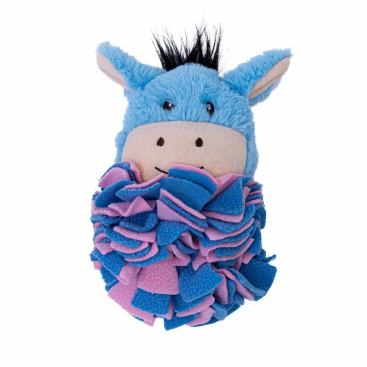 Zabawka węchowa dla psa osiołek Kłapcio z piszczałką przód