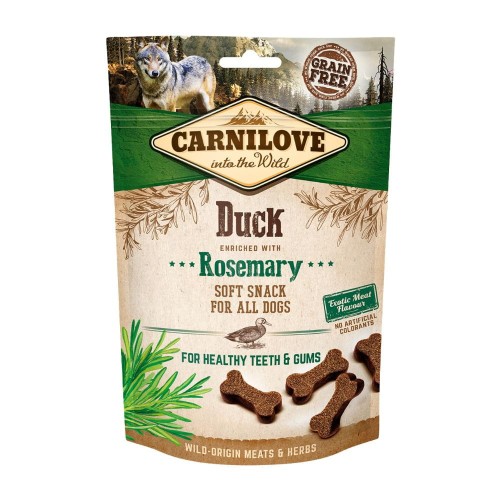 Carnilove Grain Free Duck Rosemary soft snack for all dogs – opakowanie produktu