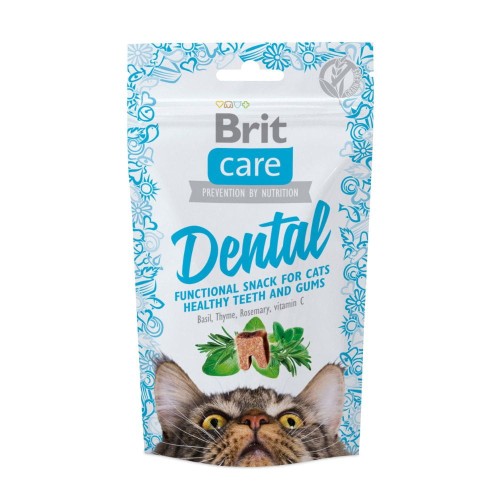 Opakowanie Brit Care Cat Snack Dental dla kota 50 g