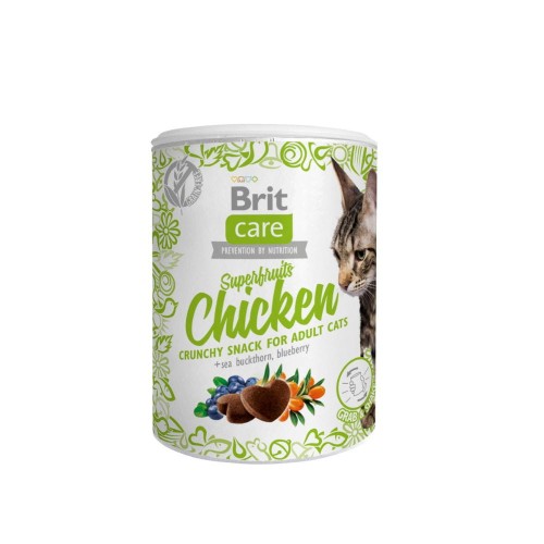 Opakowanie Brit Care Cat Snack Superfruits Chicken dla adult cats