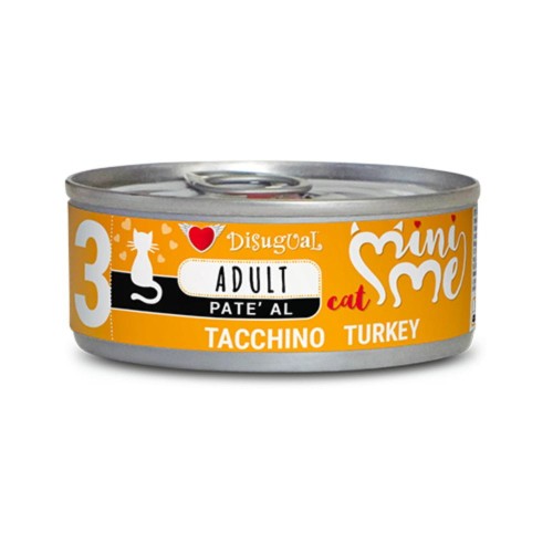 Karma mokra dla kota Disugual MiniMe Adult indyk 85 g