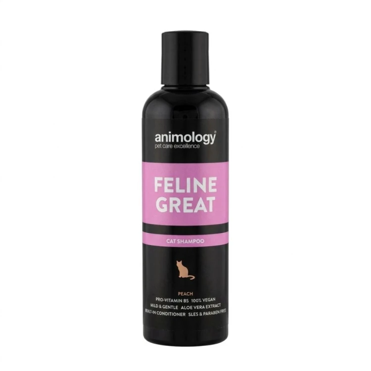 Butelka szamponu dla kota Animology Feline Great Cat Shampoo Peach