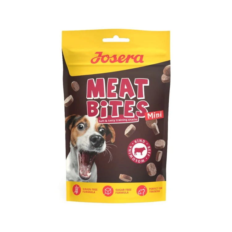 Josera Meat Bites Mini Wołowina przysmaki treningowe dla małych psów 70 g opakowanie
