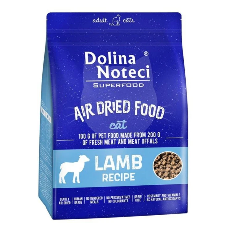 Karma suszona dla kota Dolina Noteci Superfood jagnięcina 1 kg