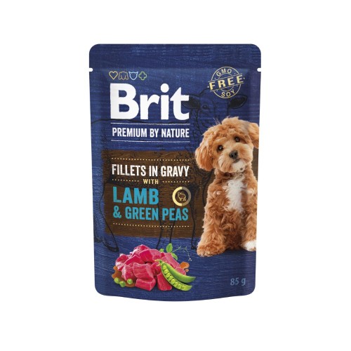 Karma mokra dla psa Brit Premium by Nature filety w sosie jagnięcina 85 g