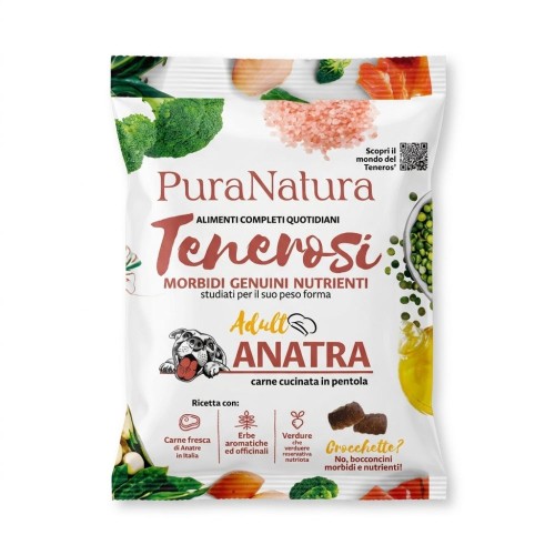 Opakowanie karmy Pura Natura Tenerosi z kaczką dla psa dorosłego 200 g