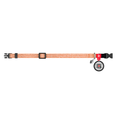 WAUCAT Re-cotton pomarańczowa obroża dla kota i małego psa 20–30 cm